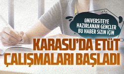 Karasu’da YKS etüt çalışması başladı