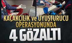 Karasu’da uyuşturucu ve kaçakçılık operasyonu: 4 gözaltı!