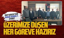 MHP İlçe Teşkilatı’ndan Müdür Demirel’e ziyaret