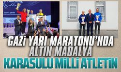 Gazi Yarı Maratonu’nda altın madalya Karasulu atletin