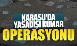 Karasu’da yasadışı kumar operasyonu