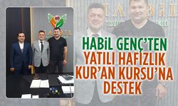 Habil Genç’ten, Yatılı Hafızlık Kur’an Kursu’na destek