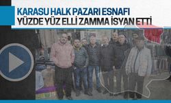 Karasu Halk Pazarı esnafının yüzde yüz elli zam isyanı