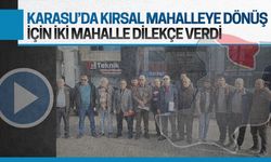 Karasu ve Adatepe Mahallesi dilekçeleri Belediye’ye teslim etti