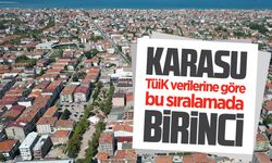 Karasu, TÜİK verilerine göre Sakarya’da birinci