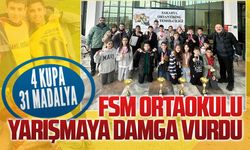 FSM Ortaokulu oryantiring müsabakasına damga vurdu