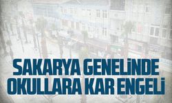 Sakarya genelinde okullara kar engeli