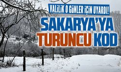 Sakarya için turuncu kod uyarısı!