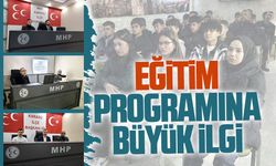 Ülkü Ocakları Karasu İlçe Başkanlığı’ndaki eğitim programına büyük ilgi