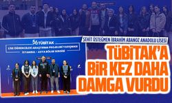 Şehit Üsteğmen İbrahim Abanoz Anadolu Lisesi, TÜBİTAK’A bir kez daha damga vurdu