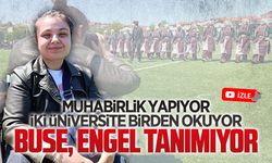 İki üniversite okuyor, muhabirlik yapıyor, engel tanımıyor