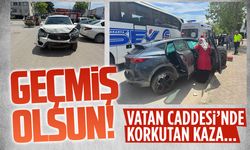 Vatan Caddesi’nde korkutan kaza