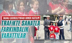 İnönü İlkokulu öğrencilerinden trafik kurallarına duyarlılık