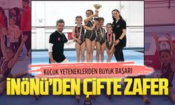 İnönü İlkokulu’ndan jimnastikte çifte madalya