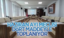 Haziran ayı meclisi, dört maddeyle toplanacak