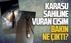 Karasu sahilinde şüpheli cisim