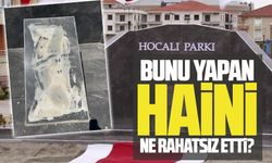 Karasu’da bulunan Hocalı Parkı anıtına çirkin saldırı