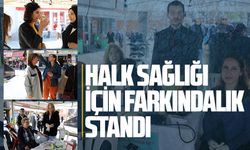 Karasu’da sağlık için bilinçlendirme standı kuruldu