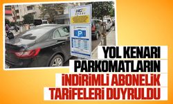 Yol kenarı parkomat aboneliği tarifesi paylaşıldı