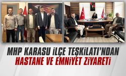 MHP Karasu İlçe Teşkilatı’ndan hastane ve emniyet ziyareti