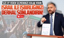 Murat Ali Aksoy: İsrail ile işbirliğinizi derhal sonlandırın!