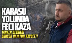 Tanker devrildi, sürücü hayatını kaybetti
