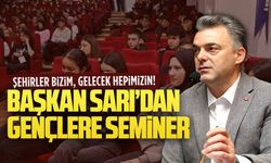 Başkan Sarı’dan Şehit Üsteğmen İbrahim Abanoz Anadolu Lisesi’ndeki gençlere seminer