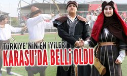 Geleneksel okçulukta Türkiye'nin en iyileri Karasu'da belli oldu