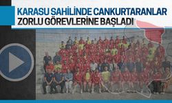 Karasu sahilinde cankurtaranlar göreve başladı