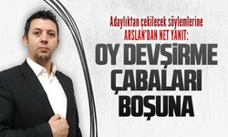 Esnaf Odası Başkan Adayı Levent Arslan açıklamada bulundu