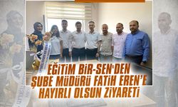 Eğitim Bir-Sen'den Şube Müdürü Fatih Eren’e hayırlı olsun ziyareti