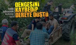 Fındık bahçesinde filiz alırken dereye düştü: Ekipler seferber oldu