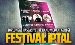 Yangın felaketi nedeniyle Gençfest Karasu etkinliği iptal edildi