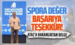 Kemal Ataç’a bakanlıktan teşekkür belgesi