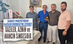 Saadet Partisi'nden Gaziler Derneği’ne ziyaret