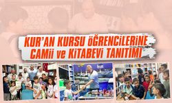 Kur’an Kursu öğrencilerine camii ve kitabevi tanıtımı
