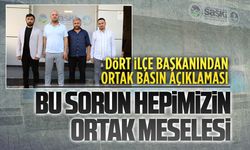 İlçe başkanlarından su kesintileri hakkında ortak basın açıklaması