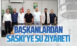 İlçe başkanlarından SASKİ’ye su ziyareti
