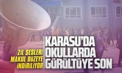 Karasu’da okullarda gürültüye son