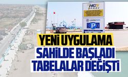 Sahilde parkomata yeni uygulama tabelalar değişti
