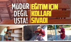 Kurudere okul müdürü, kendi okulunun ustası oldu