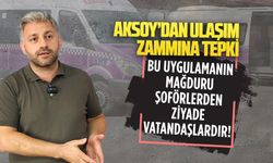 Murat Ali Aksoy’dan ulaşım zammına tepki
