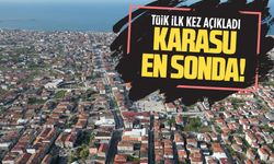 TÜİK ilk kez açıkladı, Karasu son sıralarda