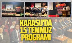 Karasu’da 15 Temmuz Demokrasi ve Milli Birlik Günü programı gerçekleşti