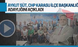 Başkan Adayı Aykut Süt, parti binasında adaylığını açıkladı