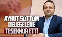Aykut Süt, partililere bu sözlerle teşekkür etti