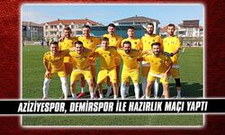 Aziziyespor, Demirspor ile hazırlık maçı yaptı
