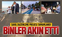 Sahil düzenleme projesi tamamlandı, binler akın etti