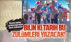Hayvan hakları savunucuları Karasu’da basın açıklaması yaptı
