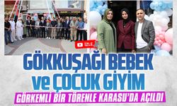 Gökkuşağı Bebek ve Çocuk Giyim, görkemli bir törenle Karasu’da açıldı